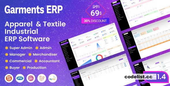 Garments ERP v1.4 - Apparel &amp; Textile Industrial ERP Software - nulled &raquo; Premium Scripts, Plugins &amp; Mobile