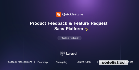 QuickFeature v1.1 - Feature Requests and Feedback Management SaaS Laravel CMS » Premium Scripts, Plugins & Mobile