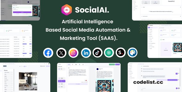 SocialAI v2.0 - Artificial Intelligence Based Social Media Automation & Marketing Tool (SAAS) » Premium Scripts, Plugins & Mobile