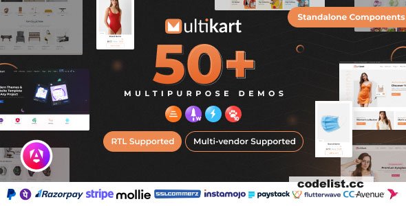 Multikart v1.1 - Single or Multivendor eCommerce with Angular & Laravel REST API » Premium Scripts, Plugins & Mobile