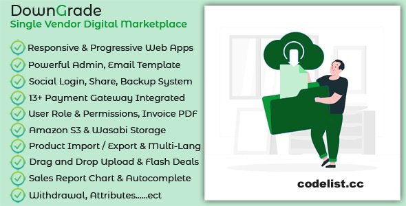 downGrade v6.5 - Single Vendor Digital Marketplace With Subscription - nulled » Premium Scripts, Plugins & Mobile