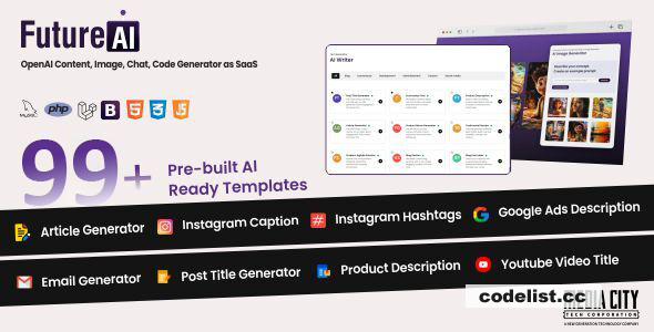 Future Ai v2.0 - OpenAI Content, Image, Chat, Code Generator as SaaS » Premium Scripts, Plugins & Mobile