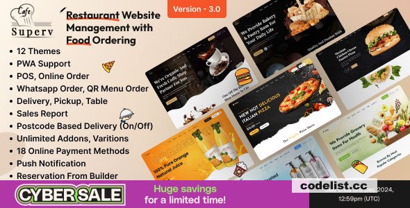 Superv v3.0 - Restaurant Website Management (Food Ordering) - nulled » Premium Scripts, Plugins & Mobile