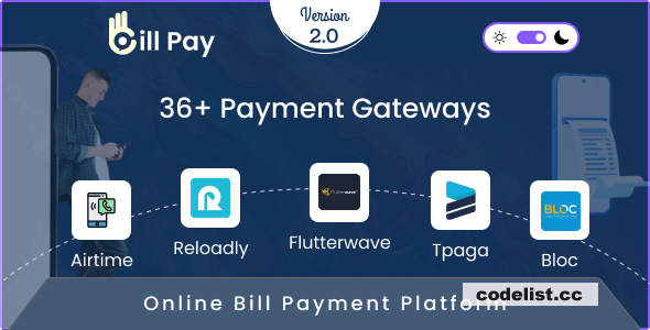 BillPay v2.0 - Topup, Recharge and Utility Bill Payment Solution » Premium Scripts, Plugins & Mobile