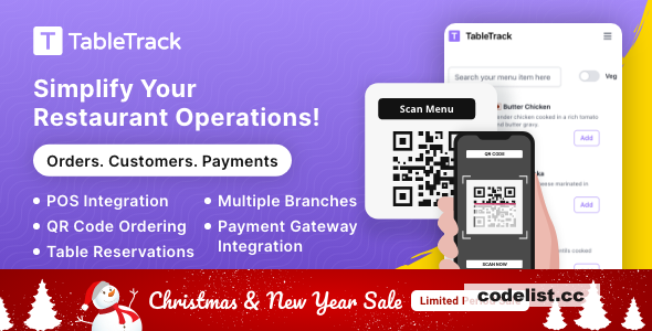TableTrack v1.0.7 - The Complete SaaS Restaurant Management Solution - nulled » Premium Scripts, Plugins & Mobile