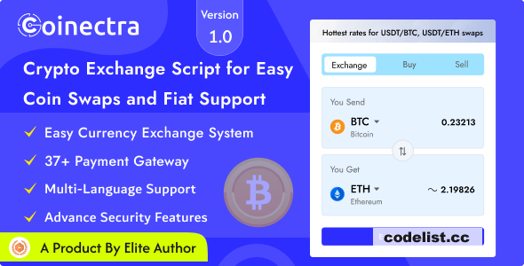 Coinectra v1.1 - Buy, Sell and Crypto Currency Exchange Script - nulled » Premium Scripts, Plugins & Mobile