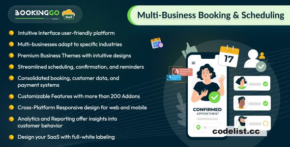 BookingGo SaaS v4.9 - Multi Business Appointment Booking and Scheduling - nulled » Premium Scripts, Plugins & Mobile