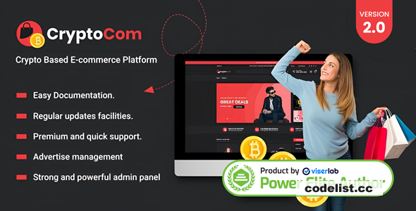 CryptoCom v2.0 - Crypto Based Ecommerce Shopping Platform - nulled » Premium Scripts, Plugins & Mobile