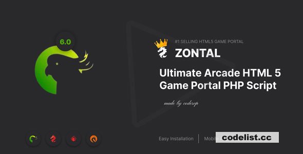 Zontal v3.0 - Arcade HTML 5 Game Portal PHP Script » Premium Scripts, Plugins & Mobile