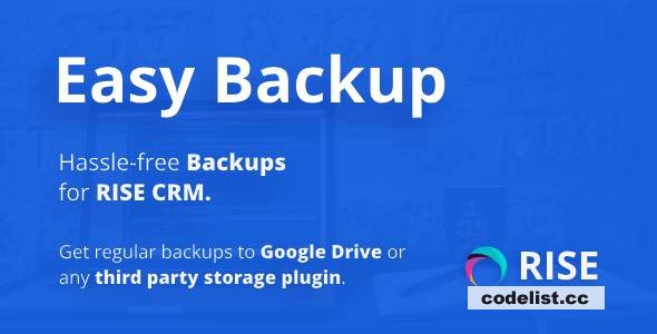 Easy Backup v1.2 - Regular backups for RISE CRM » Premium Scripts, Plugins & Mobile