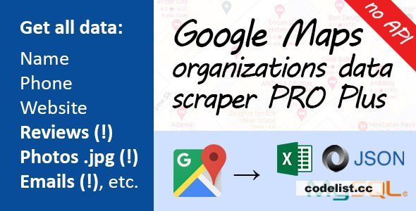 Google Maps Data Scraper PRO plus v1.20.0 » Premium Scripts, Plugins & Mobile