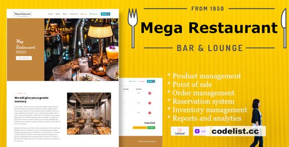 Mega Restaurant v1.0.0 - Restaurant management system » Premium Scripts, Plugins & Mobile