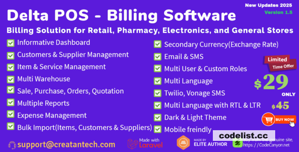 Delta v2.0 - Invoicing, POS, Billing &amp; Inventory Management System with GST &amp; CRM &raquo; Premium Scripts, Plugins &amp; Mobile