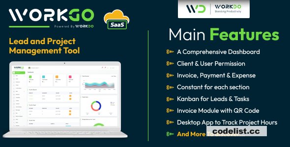 WorkGo SaaS v6.1 - Lead and Project Management Tool - nulled » Premium Scripts, Plugins & Mobile