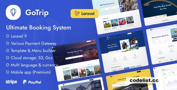 GoTrip v1.6.1 - Laravel Booking System » Premium Scripts, Plugins & Mobile