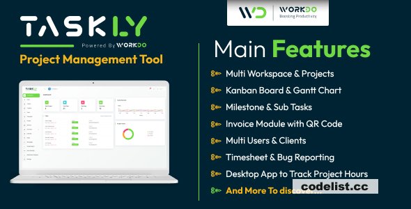 TASKLY v6.2 ᄄC Project Management Tool - nulled » Premium Scripts, Plugins & Mobile