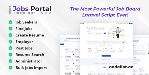Jobs Portal v5.0 - Job Board Laravel Script » Premium Scripts, Plugins & Mobile