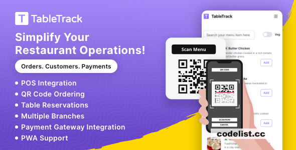TableTrack v1.2.35 - The Complete SaaS Restaurant Management Solution - nulled » Premium Scripts, Plugins & Mobile