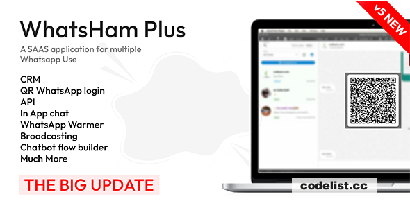 WhatsHam v6.1 - Cloud based WhatsApp SAAS, Wa Warmer, CRM &raquo; Premium Scripts, Plugins &amp; Mobile