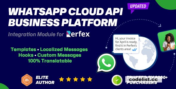 WhatsApp Cloud API Business Integration module for Perfex CRM v1.3.0 » Premium Scripts, Plugins & Mobile