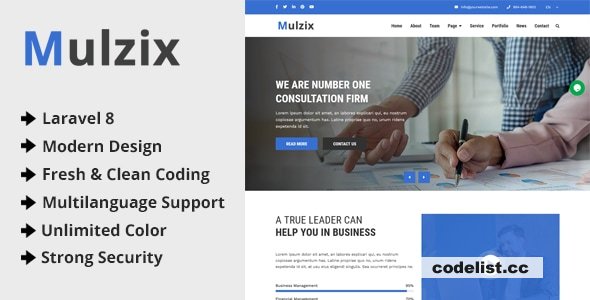 Mulzix v2.0 - Multipurpose Business and Agency CMS » Premium Scripts, Plugins & Mobile