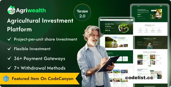 AgriWealth v2.1 - Agricultural HYIP Investment and Ecommerce Solution - nulled &raquo; Premium Scripts, Plugins &amp; Mobile