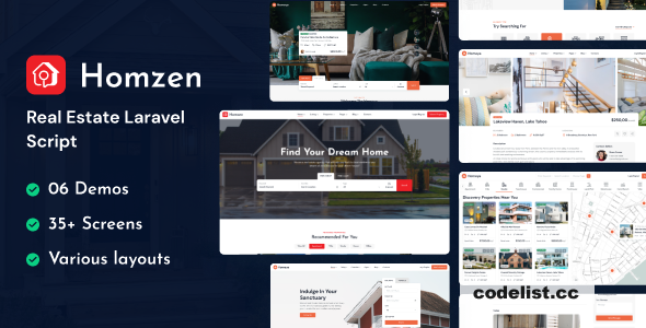 Homzen v1.2.7 - Laravel Real Estate Agency Portal Multilingual - nulled » Premium Scripts, Plugins & Mobile