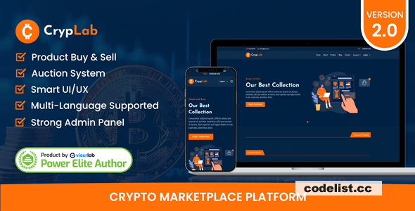 CrypLab v2.0 - Crypto Marketplace Platform - nulled » Premium Scripts, Plugins & Mobile