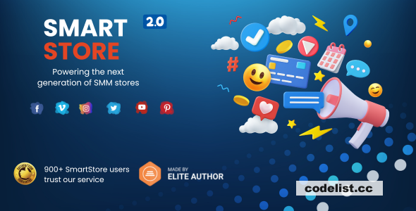 SmartStore v2.0 - SMM Store Script - nulled » Premium Scripts, Plugins & Mobile