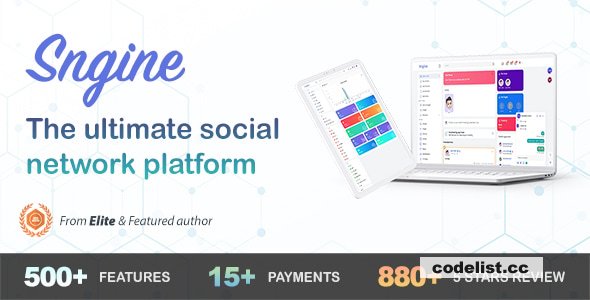 Sngine v4.0.6 - The Ultimate PHP Social Network Platform - nulled » Premium Scripts, Plugins & Mobile