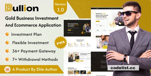 Bullion v1.0 - Gold HYIP Investment And Ecommerce Application - nulled » Premium Scripts, Plugins & Mobile