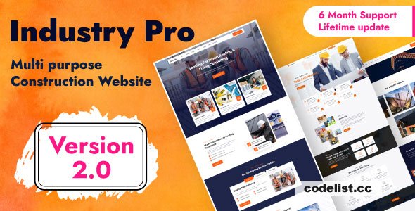 Industry PRO v2.0 - Multipurpose Construction Builder and Agency Website Script » Premium Scripts, Plugins & Mobile