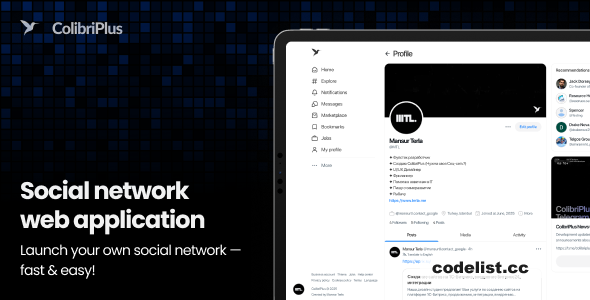 ColibriPlus - The Social Network Web Application - 2 July 2025 » Premium Scripts, Plugins & Mobile