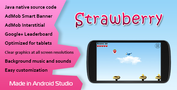 Strawberry Game with AdMob and Leaderboard » Premium Scripts, Plugins & Mobile