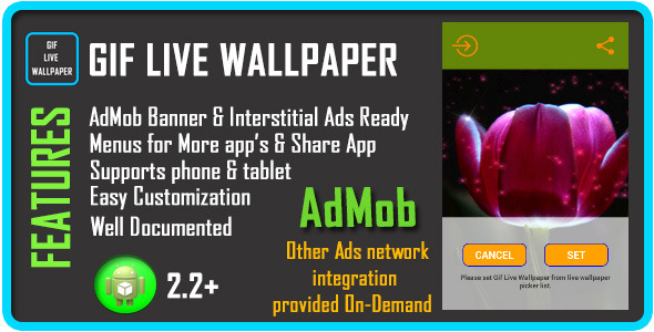 GIF Live Wallpaper with AdMob » Premium Scripts, Plugins & Mobile