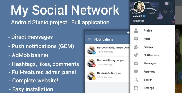 My Social Network (App and Website) » Premium Scripts, Plugins & Mobile