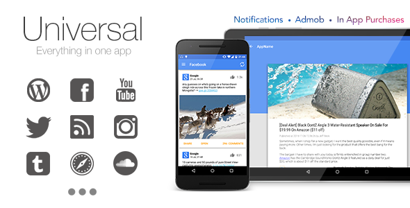 Universal v4.2 - Full Multi-Purpose Android App » Premium Scripts, Plugins & Mobile