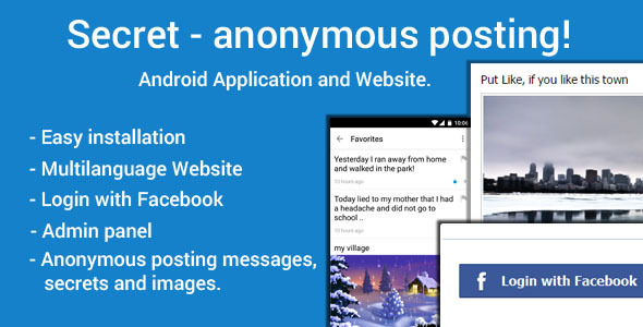 Secret ᄄC Anonymous Posting » Premium Scripts, Plugins & Mobile