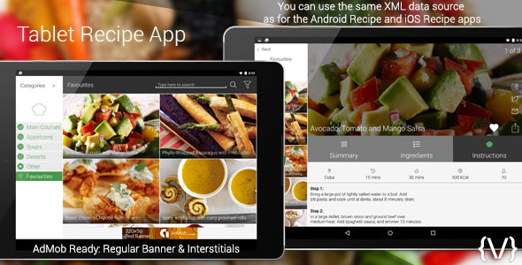 Tablet Recipe App » Premium Scripts, Plugins & Mobile