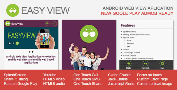 EasyView - Android WebView App » Premium Scripts, Plugins & Mobile
