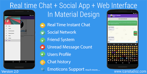 Real Time Chat + Social System + Web Interface » Premium Scripts, Plugins & Mobile