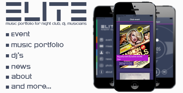 Elite ᄄC music portfolio with php backend » Premium Scripts, Plugins & Mobile