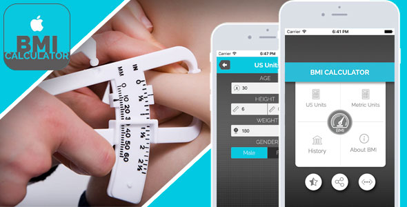 BMI Calculator for iOS - Full Application with PSD » Premium Scripts, Plugins & Mobile