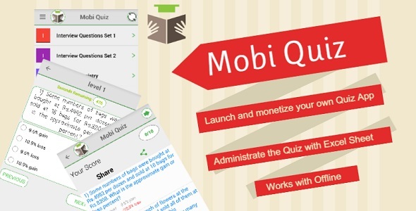 Mobi Quiz - Practice Test, Evaluate your learning , Exam App » Premium Scripts, Plugins & Mobile