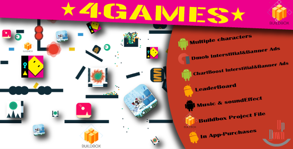 4BuildBox Games with Admob | Chartboost | Leaderboard and No Ads "In App Purchase" » Premium Scripts, Plugins & Mobile