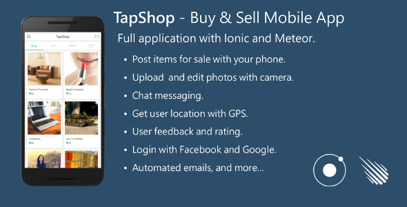 Buy & Sell Mobile App - Full Application with Meteor and Ionic » Premium Scripts, Plugins & Mobile