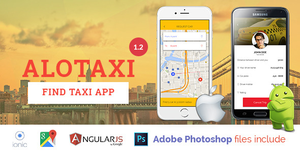 AloTaxi v1.2 - Mobile App Template » Premium Scripts, Plugins & Mobile