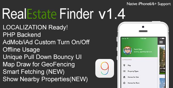 RealEstate Finder Full iOS Application v1.4 » Premium Scripts, Plugins & Mobile