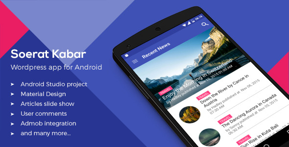 Soerat Kabar v2.0 - Wordpress App for Android » Premium Scripts, Plugins & Mobile