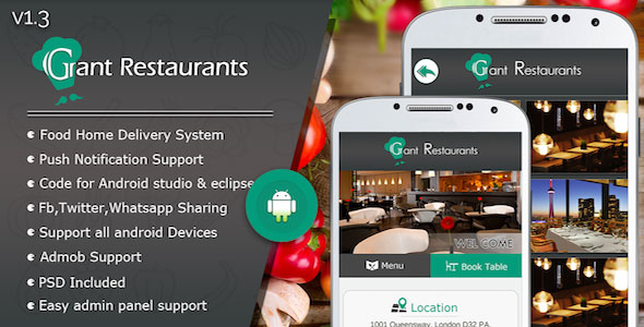 Food Delivery System for Restaurant with backend Android Full Application v1.3 » Premium Scripts, Plugins & Mobile